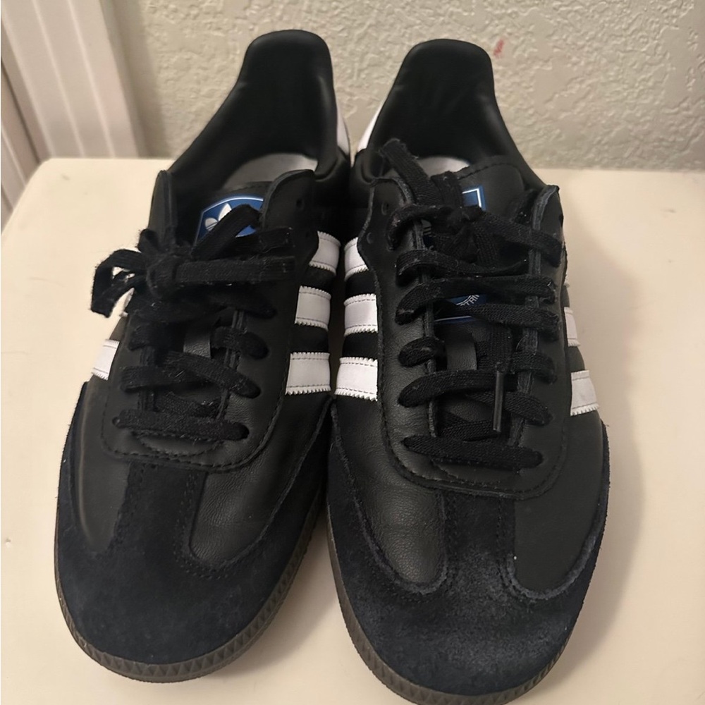 Womens Adidas Samba Black and White Sneakers